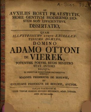 De auxiliis hosti praestitui more gentium hodierno hostem non efficientibus