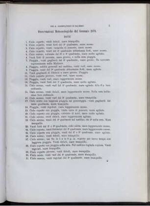 Osservazioni Meteorologiche del Gennaio 1879.