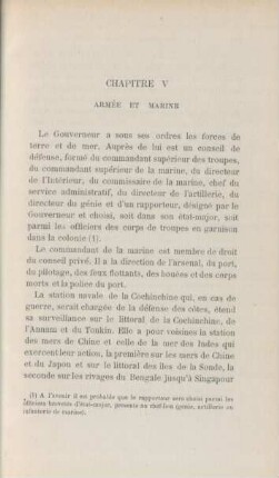 Chapitre V. Armée et marine