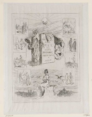 Wahrheit, Titelblatt aus: Henry Monnier, "Les bas-fonds de la société", Amsterdam 1864