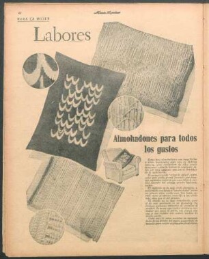 Labores [Dibujos] : Almohadones para todos los gustos