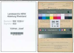 Entnazifizierung Josef Vollmer , geb. 23.03.1910 (Geschaeftsinhaber)