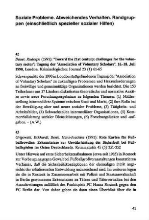 41-68, Soziale Probleme