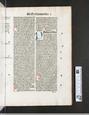 Ad Thessalonicenses I