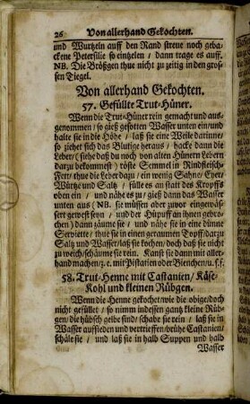 Von allerhand Gekochten.