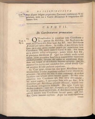 Caput II. De Coordinatarum permutatione