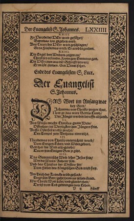 Der Evangelist S. Johannes.