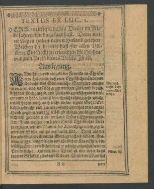 Textus Ex Luc. 2.