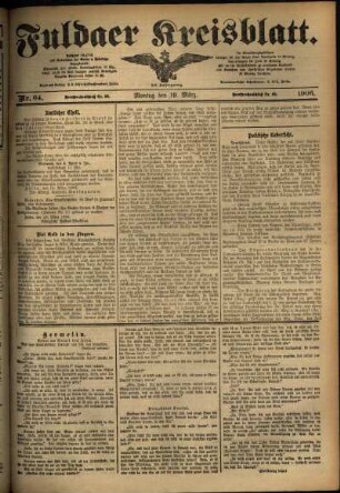 Ausgabe vom Montag, den 19. März 1906.