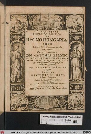 Disquisitio Historico-Politica, De Regno Hungariae