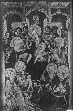 Darmstadt, Die Heilige Sippe, Museumsbestand, heutiger Standort/Zuschreibung unklar, Mittelrheinischer Meister