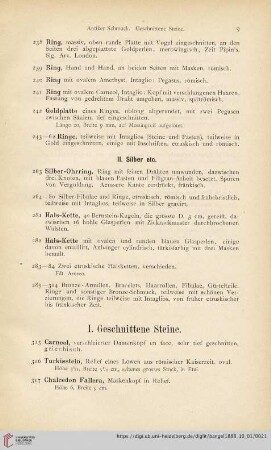 II. Silber etc (Nr. 263 - 314)