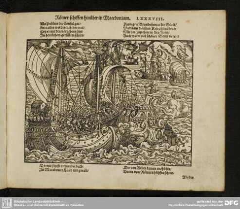 Römer schiffen hinüber in Macedoniam. LXXXVIII.