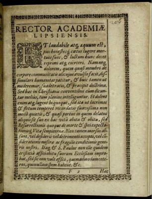 Rector Academiae Lipsiensis