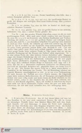 6: Mainz : römische Inschriften