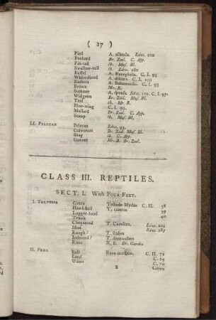 CLASS III REPTILES
