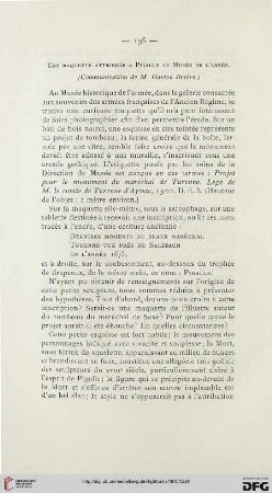 Une maquette attribuée a Pigalle au Musée de l'armée