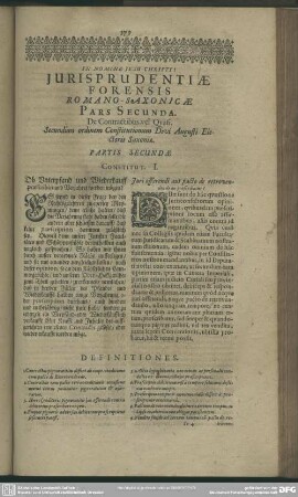 Pars Secunda. De Contractibus, vel Quasi