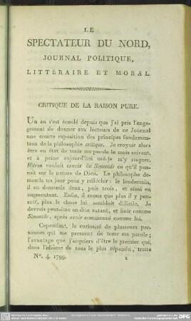 [Avril 1799]