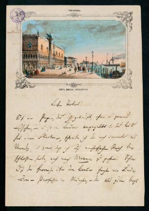 Brief vom 30. April 1870