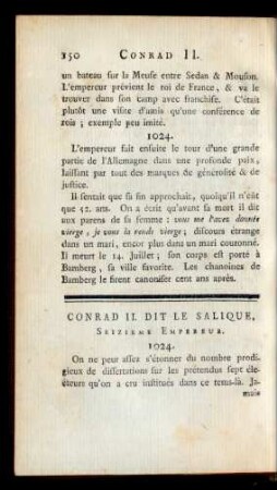 Conrad II. Dit Le Salique, Seizieme Empereur.