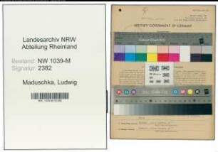 Entnazifizierung Ludwig Maduschka , geb. 18.06.1912 (Beamter)
