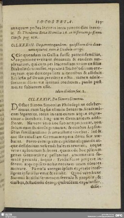 CCLXXXIII. De parente quodam, qui filium diris devovens optarat, eum à Diabolo corripi