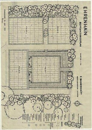 Bepflanzungsplan Südwestkirchhof Stahnsdorf - Ehrenhain (Urnenhain II)
