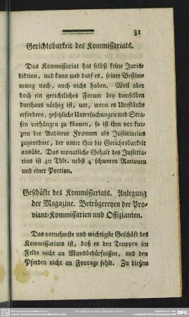 Gerichtsbarkeit des Kommissariats