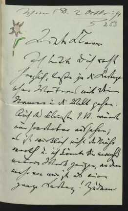 Brief an Clara Schumann : 02.10.1891