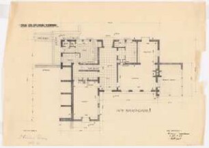 Wohnhaus Dr. Werner, Stuttgart: Grundriss EG 1:100