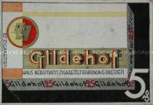 Werbeaufsteller / -schild für "Haus Bergmann Gildehof"-Zigaretten