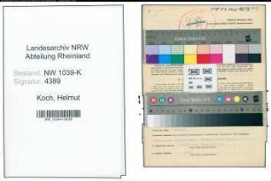 Entnazifizierung Helmut Koch , geb. 30.10.1909 (Arzt)