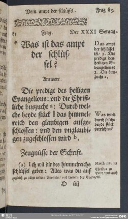 Vom ampt der schlüssel