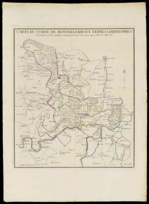 Carte du Comte de Montbelliard