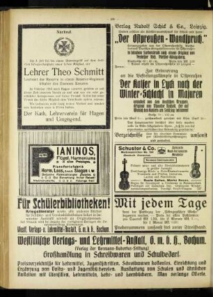 Nachruf : [Lehrer Theo Schmitt]