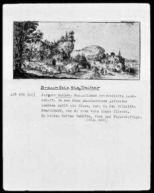 Romantische reichbelebte Landschaft