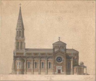 Beisbarth, C; München; St. Paul - Seite (Ansicht)