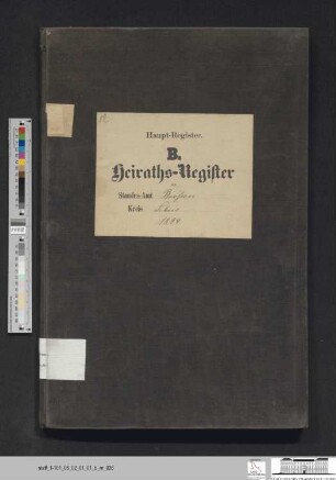 Heiratsregister Booßen 1899