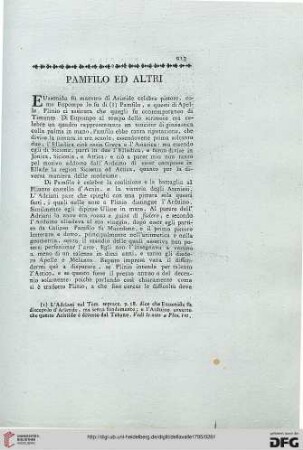 Pamfilo ed altri