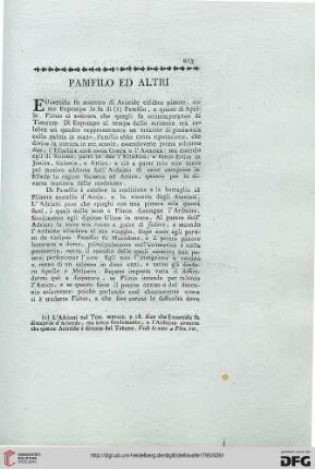 Pamfilo ed altri