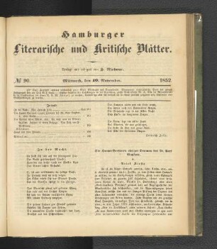 No. 90. 10. November 1852
