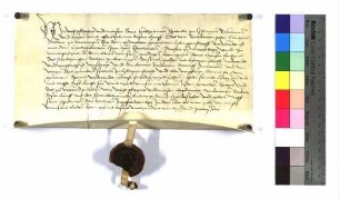 Verschreibung des Spitals zu Esslingen gegen der Herrschaft Württemberg wegen der ausgewechselten Leibeigenen