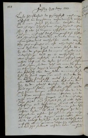 Freytag d 19 Juny 1733.