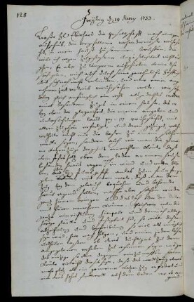 Freytag d 19 Juny 1733.