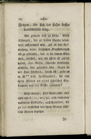 Fragen, die sich der Leser besser beantworten mag.