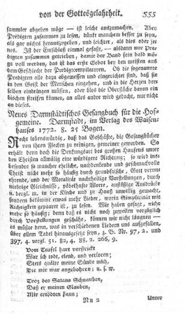 Neues Darmstädtisches Gesangbuch.