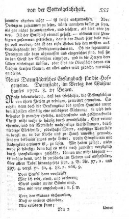 Neues Darmstädtisches Gesangbuch.