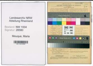Entnazifizierung Maria Mouque , geb. 29.05.1906 ()