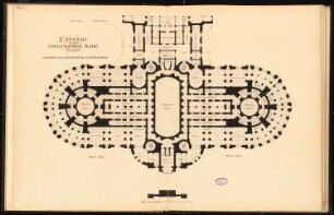 Öffentliches Bad, Berlin Schinkelwettbewerb 1893: Grundriss Untergeschoss 1:200